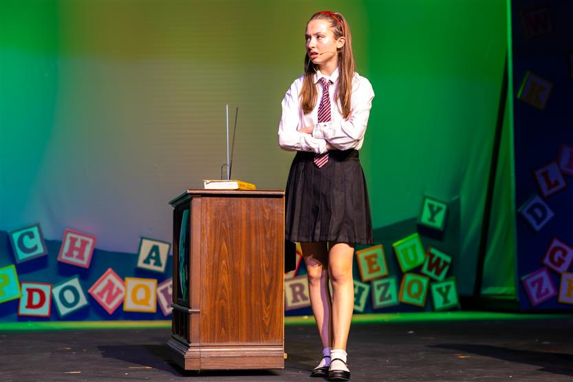 Students onstage